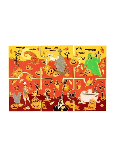 Loungefly Disney The Nightmare Before Christmas Fall Characters Puzzle Blind Box Enamel Pin - BoxLunch Exclusive
