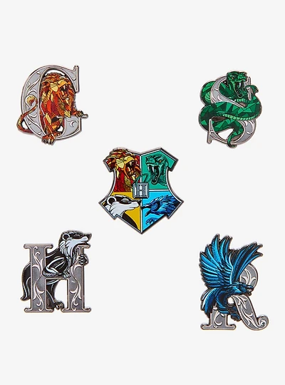Harry Potter Hogwarts House Initial Blind Box Enamel Pin