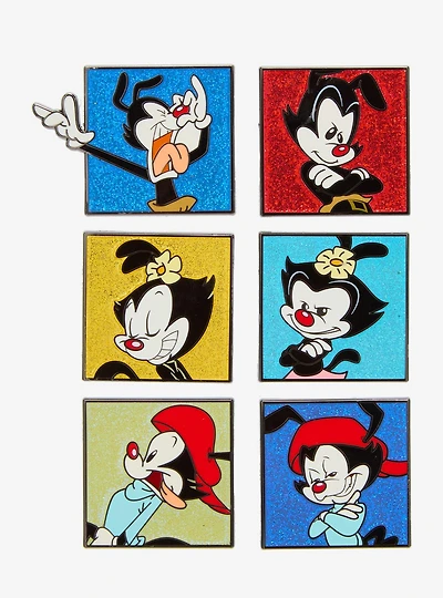 Animaniacs Character Color Portraits Glitter Blind Box Enamel Pin - BoxLunch Exclusive