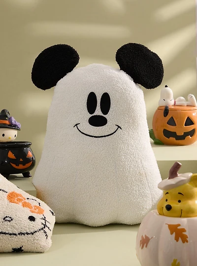 Disney Mickey Mouse Ghost Sherpa Figural Pillow
