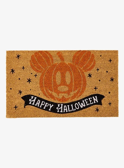 Disney Mickey Mouse Pumpkin Happy Halloween Door Mat