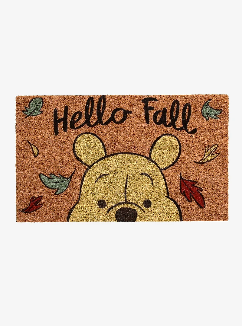 Disney Winnie the Pooh Hello Fall Autumn Door Mat