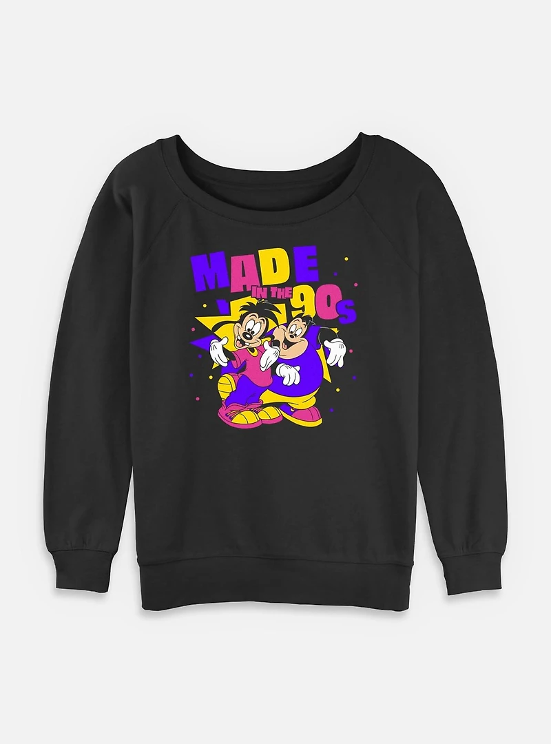 Disney Goofy Made 90s Womens Slouchy Sweatshirt