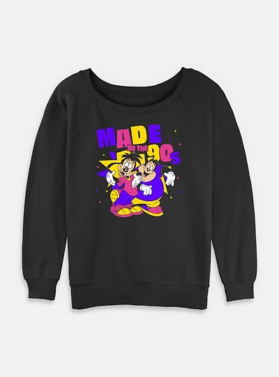 Disney Goofy Made 90s Womens Slouchy Sweatshirt