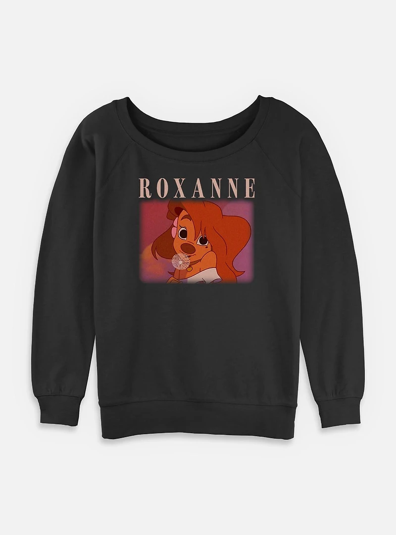 Disney Goofy Roxanne Womens Slouchy Sweatshirt