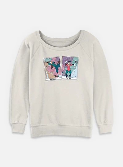 Disney Goofy A Trip Womens Slouchy Sweatshirt