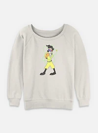 Disney Goofy Powerline Style Womens Slouchy Sweatshirt