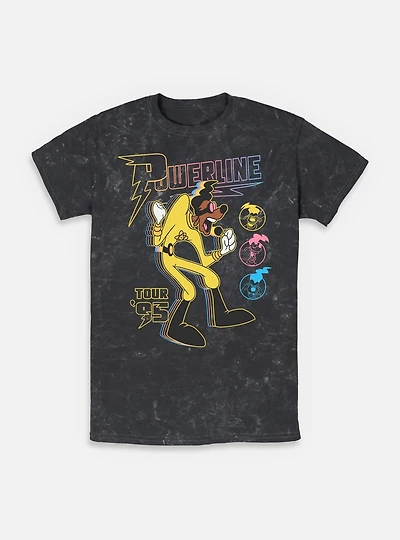 Disney Goofy Powerline Tour Mineral Wash T-Shirt