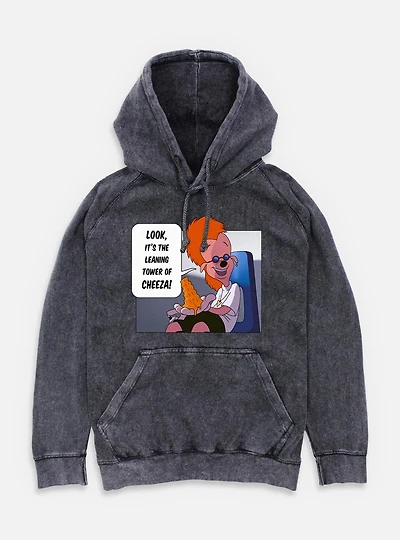 Disney Goofy Tower Of Cheeza Mineral Wash Hoodie