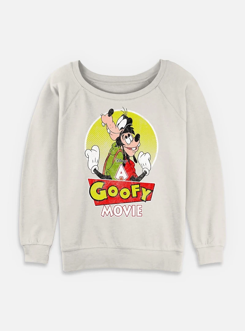 Disney Goofy And Son Womens Slouchy Sweatshirt