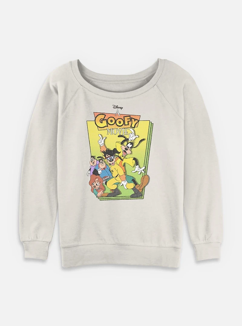 Disney Goofy Cover Womens Slouchy Sweatshirt