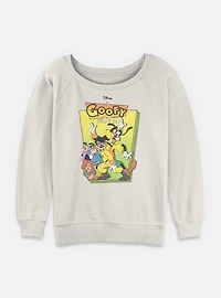 Disney Goofy Cover Womens Slouchy Sweatshirt