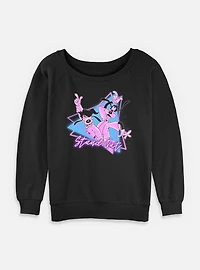 Disney Goofy Triangle Stand Out Womens Slouchy Sweatshirt
