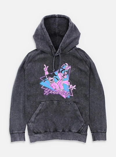 Disney Goofy Triangle Stand Out Mineral Wash Hoodie