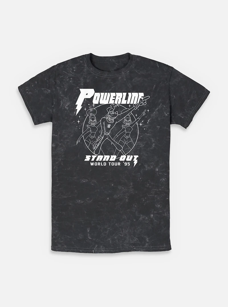 Disney Goofy World Tour Powerline Mineral Wash T-Shirt