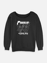 Disney Goofy World Tour Powerline Womens Slouchy Sweatshirt