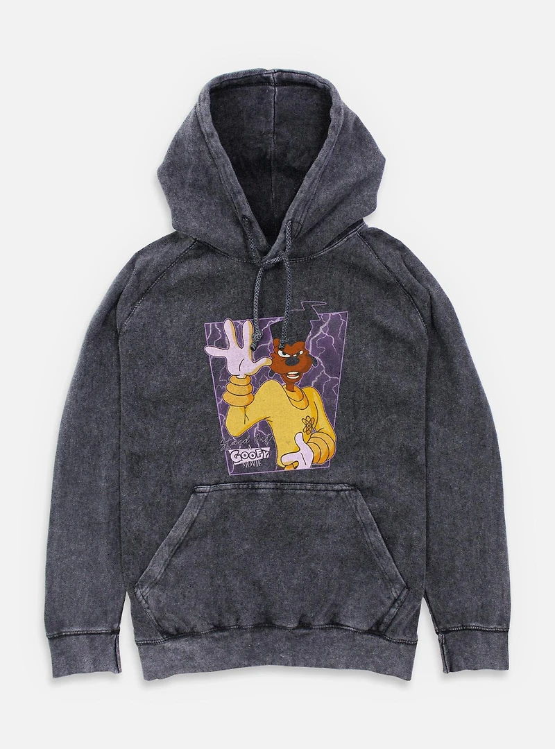 Disney Goofy Powerline Portrait Mineral Wash Hoodie