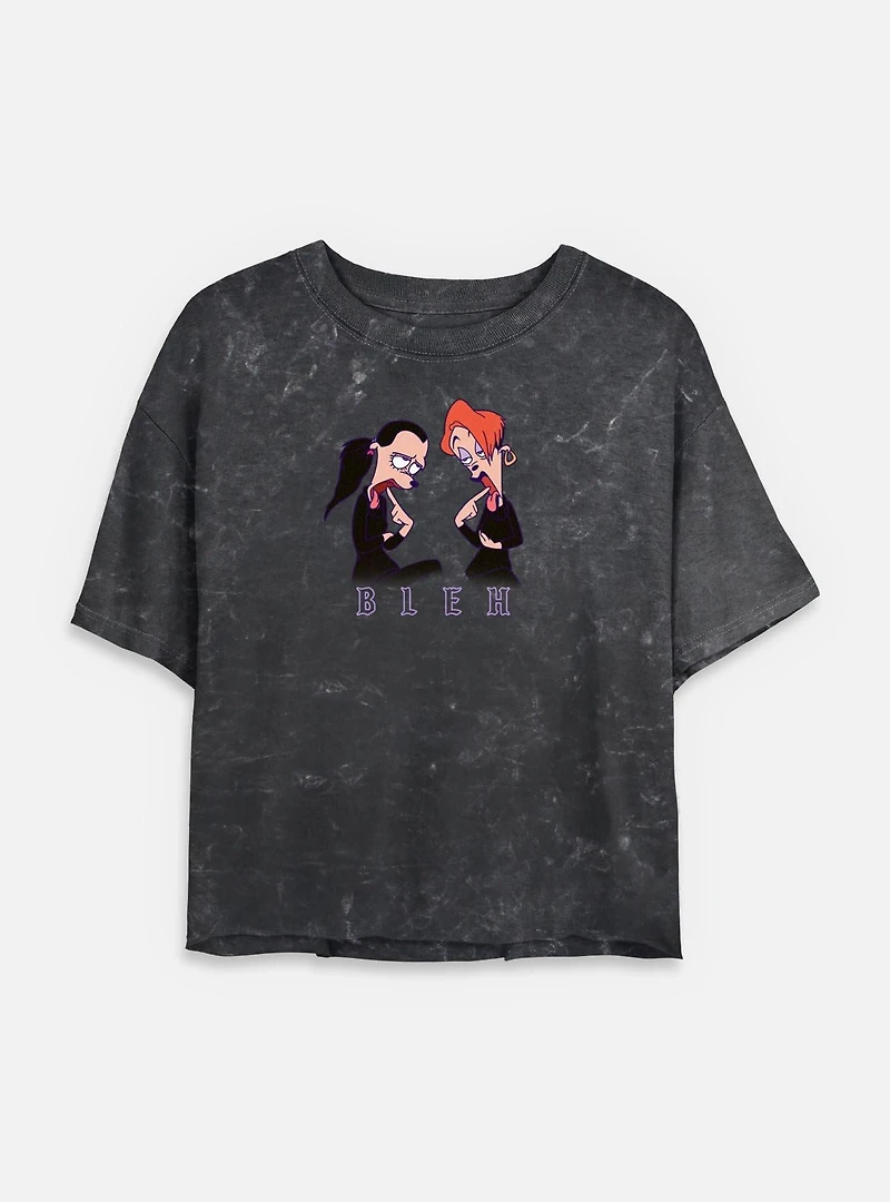 Disney Goofy Bleh Mineral Wash Womens Crop T-Shirt