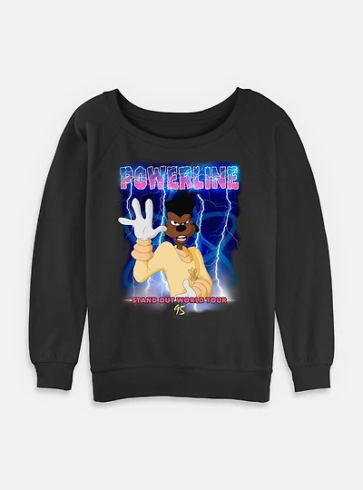 Disney Goofy Powerline Tour 96Womens Slouchy Sweatshirt
