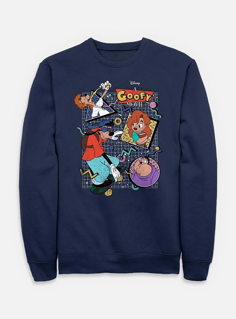 Disney Goofy 90s Goof Collage Sweatshirt