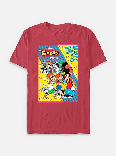 Disney Goofy Retro Group Poster Garment Dye T-Shirt