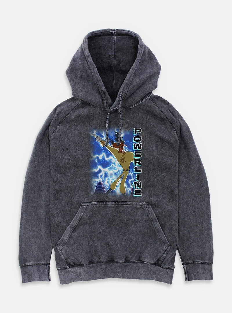 Disney Goofy This Is Power Mineral Wash Hoodie