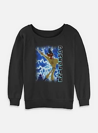 Disney Goofy This Is Power Womens Slouchy Sweatshirt