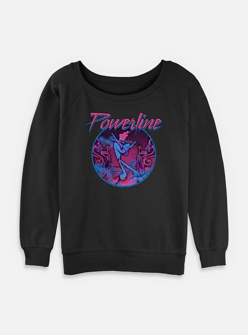 Disney Goofy Powerline Icon Womens Slouchy Sweatshirt
