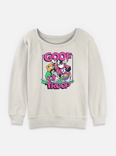 Disney Goofy Goof Troop Womens Slouchy Sweatshirt