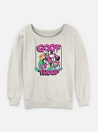Disney Goofy Goof Troop Womens Slouchy Sweatshirt