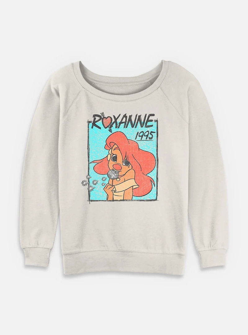 Disney Goofy Roxanne 1995 Womens Slouchy Sweatshirt