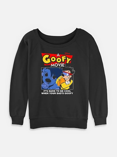 Disney Goofy Goof Ball Womens Slouchy Sweatshirt