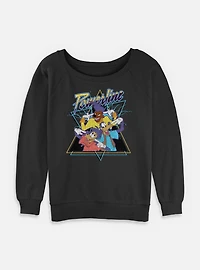 Disney Goofy Powerline Goof GroupWomens Slouchy Sweatshirt