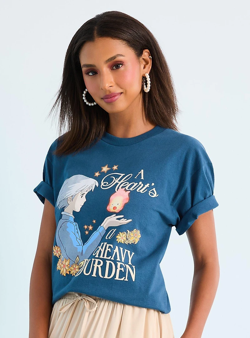 Studio Ghibli® Howl's Moving Castle Sophie & Calcifer Quote T-Shirt - BoxLunch Exclusive