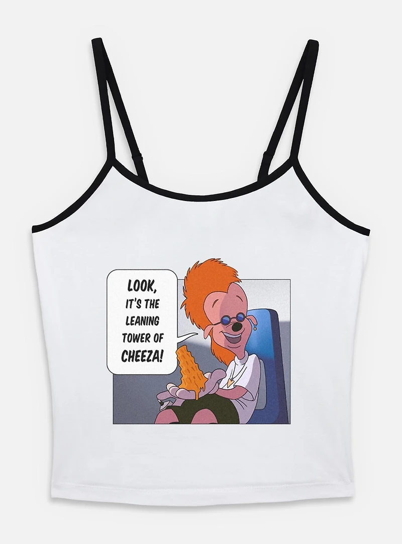 Disney Goofy Tower Of Cheeza Womens Cami