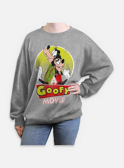 Disney Goofy And Son Womens Oversized Sweatshirt