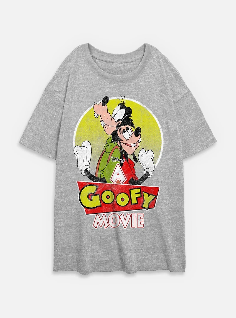 Disney Goofy And Son Womens Oversized T-Shirt