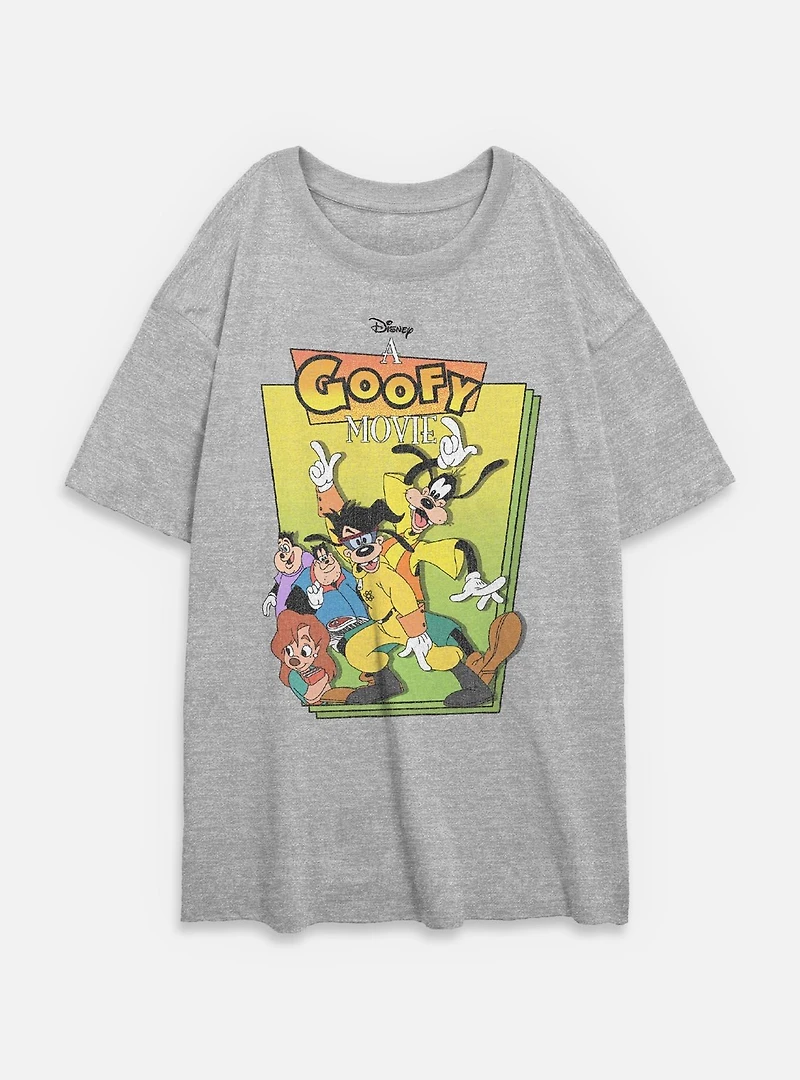 Disney Goofy Cover Womens Oversized T-Shirt