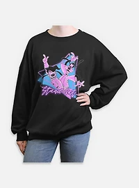 Disney Goofy Triangle Stand Out Womens Oversized Sweatshirt