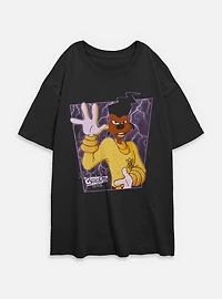 Disney Goofy Powerline Portrait Womens Oversized T-Shirt