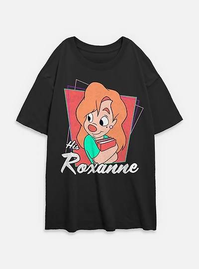 Disney Goofy His Roxanne Womens Oversized T-Shirt