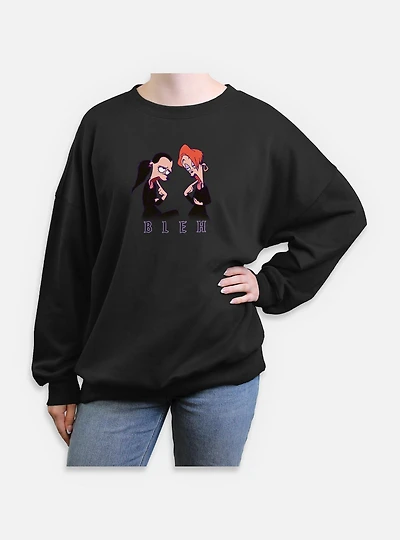 Disney Goofy Bleh Womens Oversized Sweatshirt