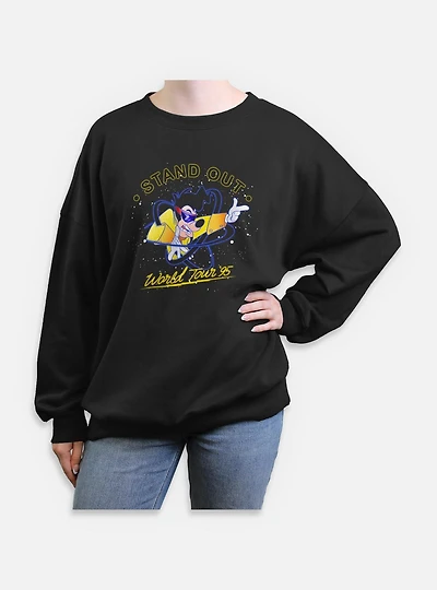 Disney Goofy Stand Out World Tour Womens Oversized Sweatshirt