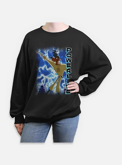 Disney Goofy This Is Power Womens Oversized Sweatshirt