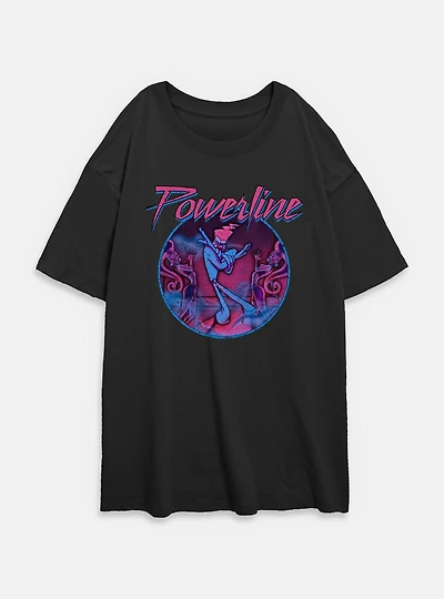 Disney Goofy Powerline Icon Womens Oversized T-Shirt