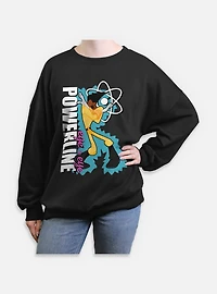 Disney Goofy Eye To Powerline Womens Oversized Sweatshirt