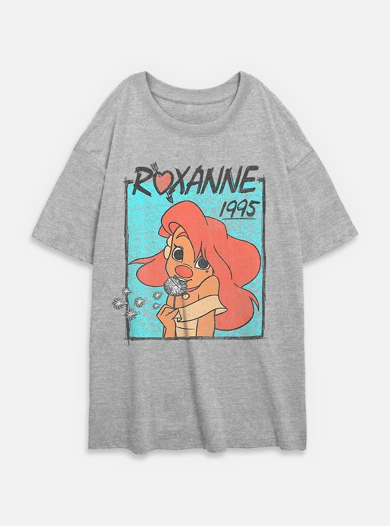 Disney Goofy Roxanne 1995 Womens Oversized T-Shirt