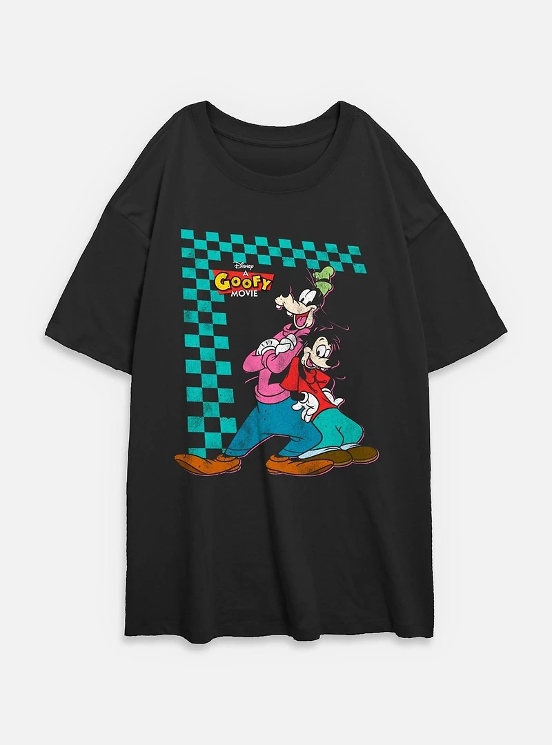 Disney Goofy And Max Stance Womens Oversized T-Shirt