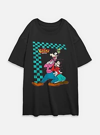 Disney Goofy And Max Stance Womens Oversized T-Shirt