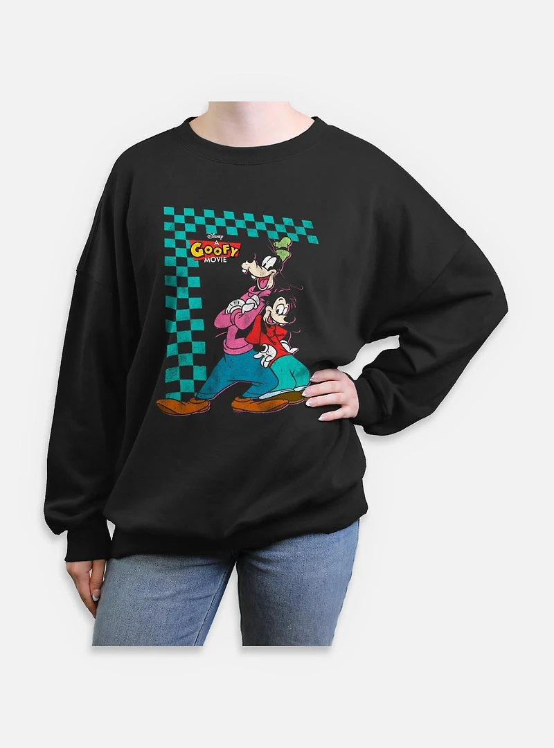 Disney Goofy And Max Stance Womens Oversized Sweatshirt